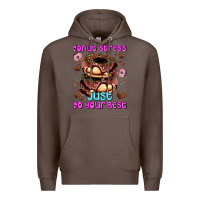 Coffee donut stress just do your best Premium Hoodie - AdoDesignShop