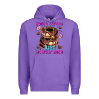 Purple donut stress just do your best Premium Hoodie - AdoDesignShop