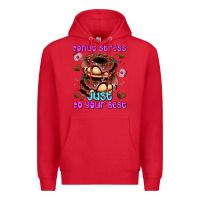 Red donut stress just do your best Premium Hoodie - AdoDesignShop
