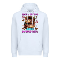 White donut stress just do your best Premium Hoodie - AdoDesignShop