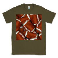 Army Green american football seamless pattern Classic Tee - BundleAndBundleShop