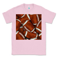 Bubblegum Pink american football seamless pattern Classic Tee - BundleAndBundleShop