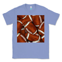 Colony Blue american football seamless pattern Classic Tee - BundleAndBundleShop