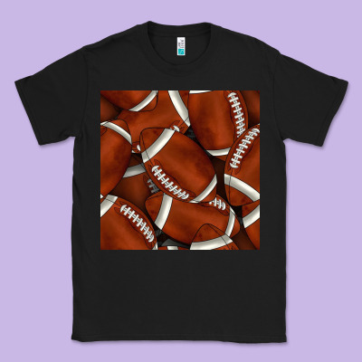 American Football Seamless Pattern Classic Tee Designed By Bundleandbundleshop