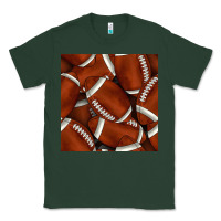 Sports Green american football seamless pattern Classic Tee - BundleAndBundleShop