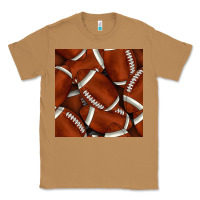 Toasted Coconut american football seamless pattern Classic Tee - BundleAndBundleShop