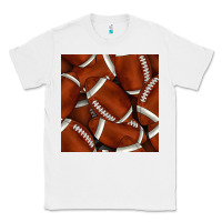 White american football seamless pattern Classic Tee - BundleAndBundleShop