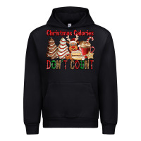 Black Christmas Calories don't count Christmas tree cake Urban Hoodie - Jasminsmagicworld