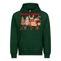 Forest Green Christmas Calories don't count Christmas tree cake Urban Hoodie - Jasminsmagicworld