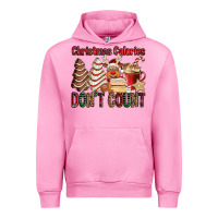 Fuchsia Pink Christmas Calories don't count Christmas tree cake Urban Hoodie - Jasminsmagicworld