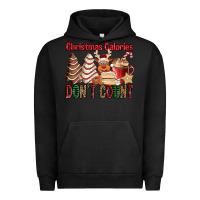 Pigment Black Christmas Calories don't count Christmas tree cake Urban Hoodie - Jasminsmagicworld