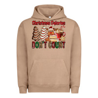 Pigment Burro Christmas Calories don't count Christmas tree cake Urban Hoodie - Jasminsmagicworld