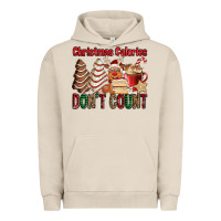 Pigment French Oak Christmas Calories don't count Christmas tree cake Urban Hoodie - Jasminsmagicworld