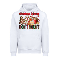White Christmas Calories don't count Christmas tree cake Urban Hoodie - Jasminsmagicworld