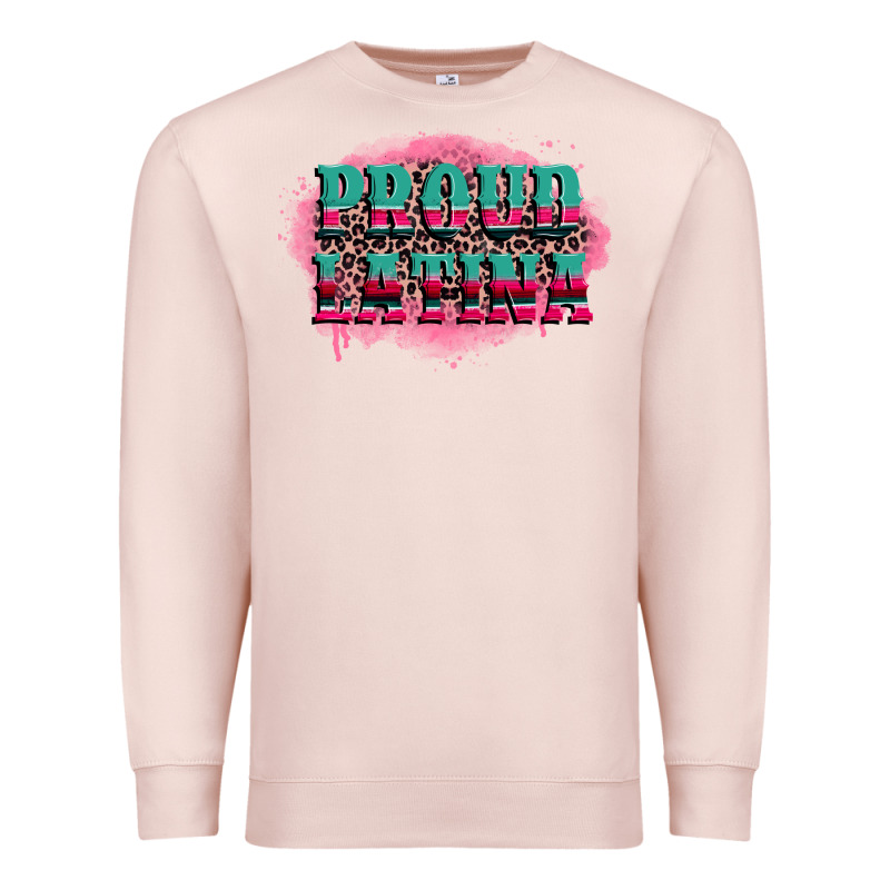 Proud Latina Premium Sweatshirt by CTS Tumbler Store | Teevron