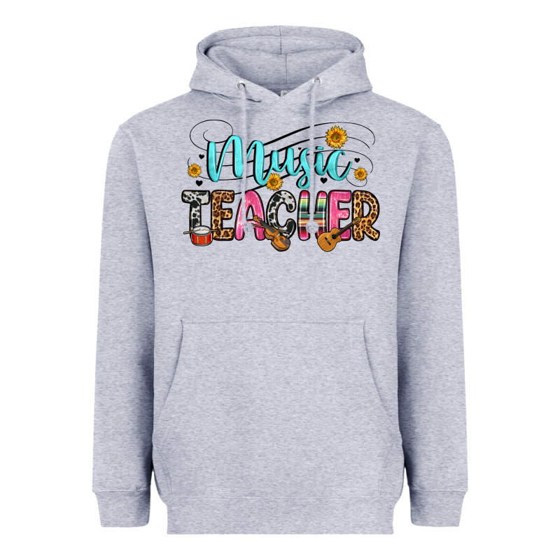 Music Teacher Heavyweight Hoodie by Zillion Design Studio | Teevron