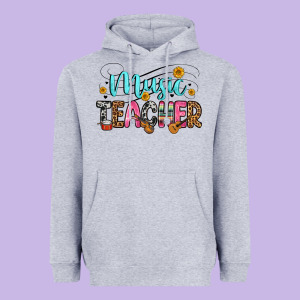 Music Teacher Heavyweight Hoodie Designed By Zillion Design Studio