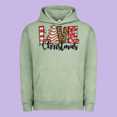 Love Christmas Tree Cake Urban Hoodie Designed By Jasminsmagicworld