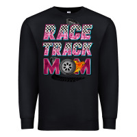 Black race track mom Premium Sweatshirt - Zillion Design Studio