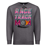 Charcoal Heather race track mom Premium Sweatshirt - Zillion Design Studio