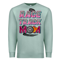 Seafoam race track mom Premium Sweatshirt - Zillion Design Studio