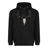 Black deer skull Heavyweight Hoodie - RanaPortraitStore