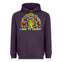 Plum hello back to school rainbow Heavyweight Hoodie - texasbilliewilder