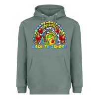 Sage hello back to school rainbow Heavyweight Hoodie - texasbilliewilder