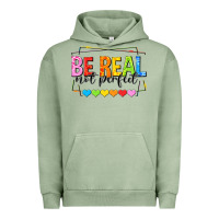 Pigment Oil Green be real not perfect Urban Hoodie - NancyCooperArtShop