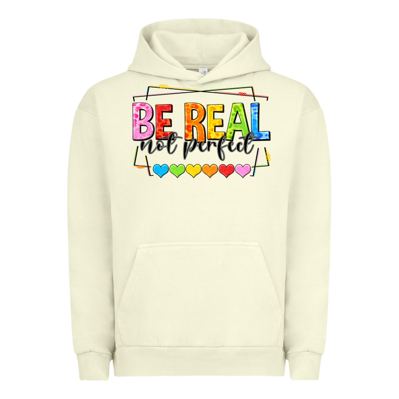 Be Real Not Perfect Urban Hoodie by NancyCooperArtShop | Teevron