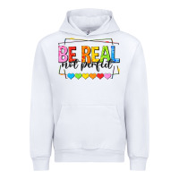 White be real not perfect Urban Hoodie - NancyCooperArtShop