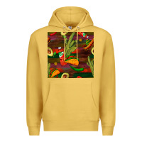 Antique Gold mexican food seamless pattern Premium Hoodie - BundleAndBundleShop