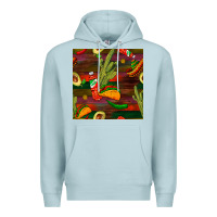 Blue Mist mexican food seamless pattern Premium Hoodie - BundleAndBundleShop