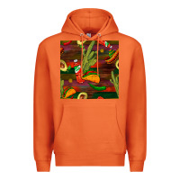 Carrot mexican food seamless pattern Premium Hoodie - BundleAndBundleShop