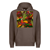 Coffee mexican food seamless pattern Premium Hoodie - BundleAndBundleShop
