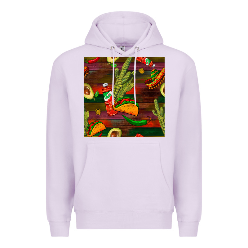 Mexican Food Seamless Pattern Premium Hoodie by BundleAndBundleShop | Teevron