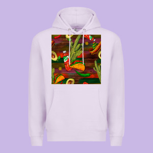 Mexican Food Seamless Pattern Premium Hoodie Designed By Bundleandbundleshop