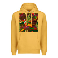 Mustard mexican food seamless pattern Premium Hoodie - BundleAndBundleShop