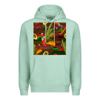Seafoam mexican food seamless pattern Premium Hoodie - BundleAndBundleShop