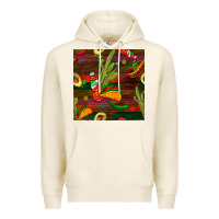Tofu mexican food seamless pattern Premium Hoodie - BundleAndBundleShop