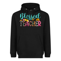 Black blessed teacher Heavyweight Hoodie - Zillion Design Studio