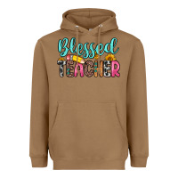 Toasted Coconut blessed teacher Heavyweight Hoodie - Zillion Design Studio