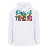 White blessed teacher Heavyweight Hoodie - Zillion Design Studio
