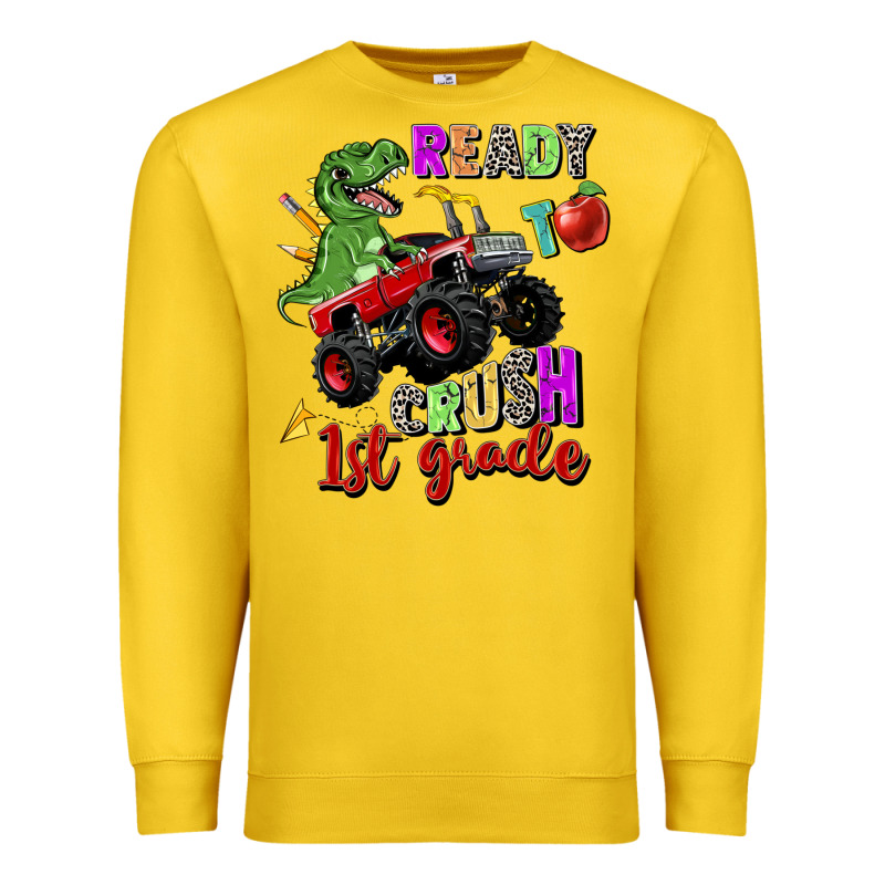 Ready To Crush 1st Grade Premium Sweatshirt by Zillion Design Studio | Teevron