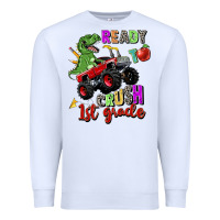 White ready to crush 1st grade Premium Sweatshirt - Zillion Design Studio