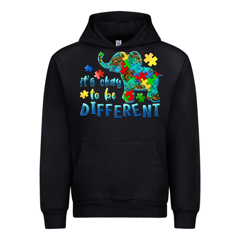 It's Okay To Be Different Elephant Autism Awareness Urban Hoodie by BarkalooDesign | Teevron