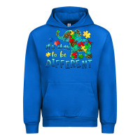 Cobalt it's okay to be different elephant autism awareness Urban Hoodie - BarkalooDesign