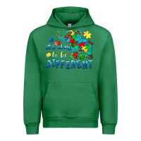 Emerald it's okay to be different elephant autism awareness Urban Hoodie - BarkalooDesign