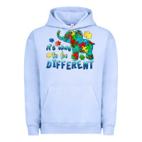 Pigment Grape Ice it's okay to be different elephant autism awareness Urban Hoodie - BarkalooDesign