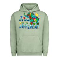 Pigment Oil Green it's okay to be different elephant autism awareness Urban Hoodie - BarkalooDesign